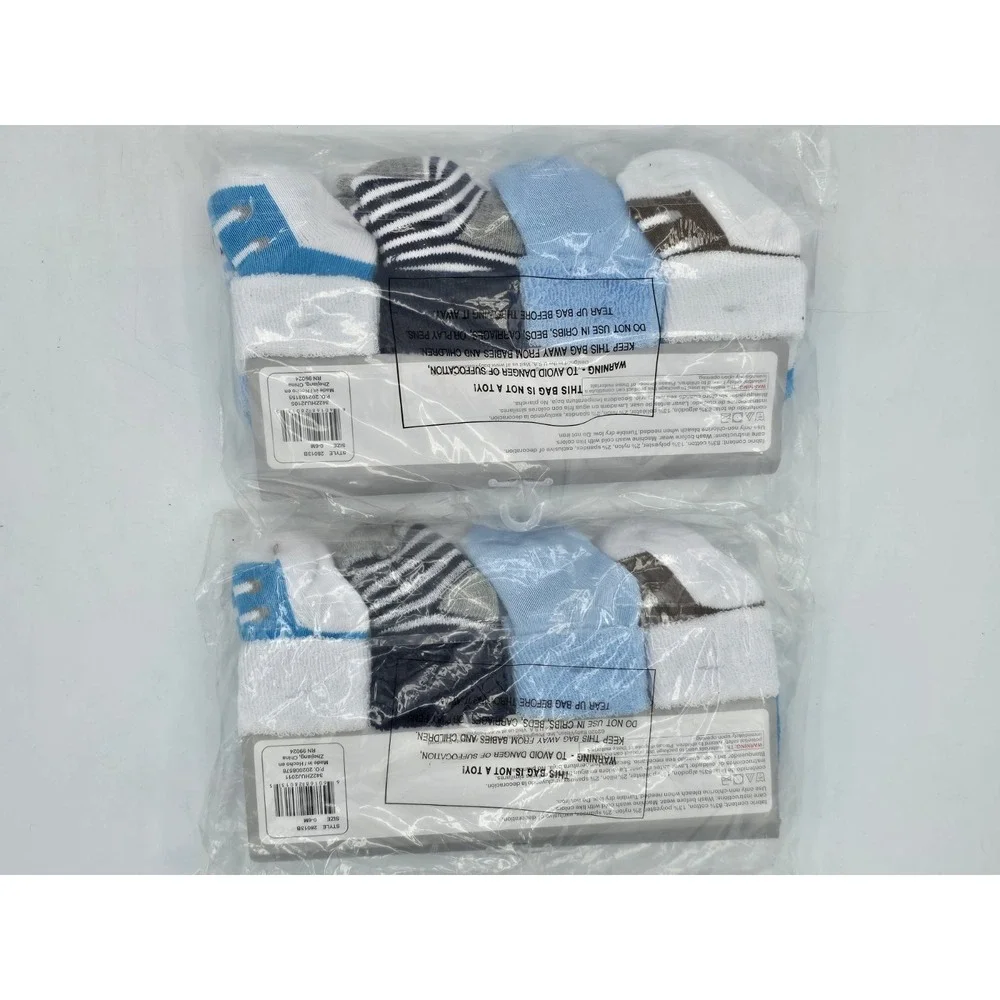 2 Lot Of 8-Pairs Luvable Friends Socks,  Color: Navy Blue‎ Shoes